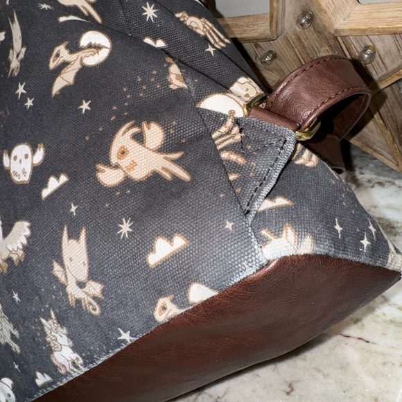 LOUNGEFLY HARRY POTTER CHIBI MAGICAL CREATURE RUCKSACK PREOWNED - Picture 6 of 15